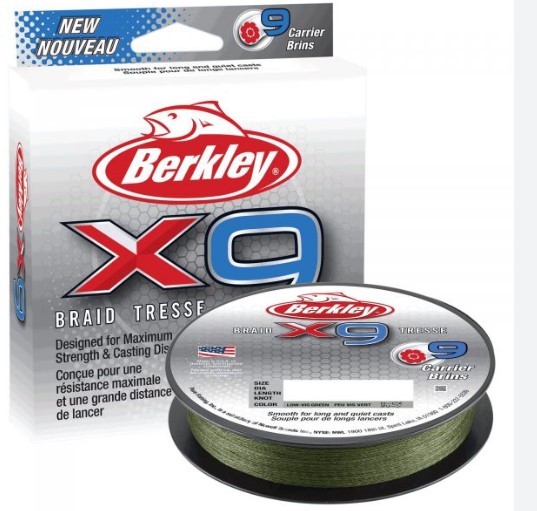 Berkley X9 Braid LowVisual Low-vis Green 0.06mm