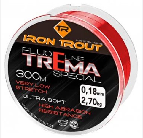 Iron Trout Fluo Line Trema Special Fluo Red 0.22MM 4.10KG 300M