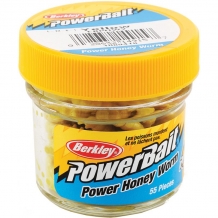 images/productimages/small/hot-yellow-aas-berkley-powerbait-honey-worm-partij-van-55-z-415-41540.jpg