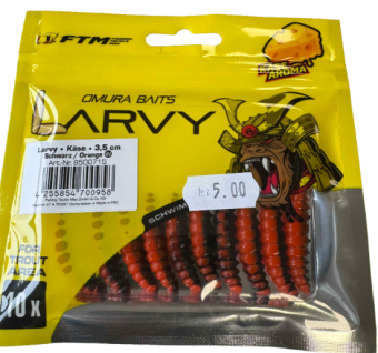 FTM Omura Baits Larvy Cheese Flavour 3.5CM Black/Orange