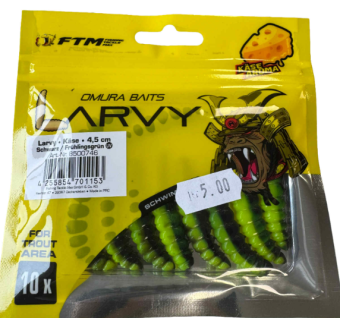 FTM Omura Baits Larvy Cheese Flavour 4.5CM Black/Spring Green