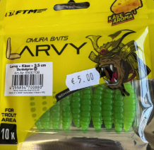 FTM Omura Baits Larvy Cheese Flavour 3.5CM Dark Green