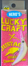 Lucky CraftXJustAce Unfair 35F 35MM 2.1Gr White 6447