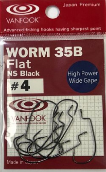 VANFOOK WORM 35B FLAT NS BLACK #4