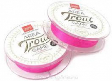 Area trout game PE Braid x4 75 mt 0.093mm 3.5 kg color pink