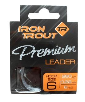 Iron Trout Onderlijnen 50cm/0.20mm/haak8