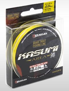 Herakles Kasumi Area Braid Trout line Yellow 0.05MM