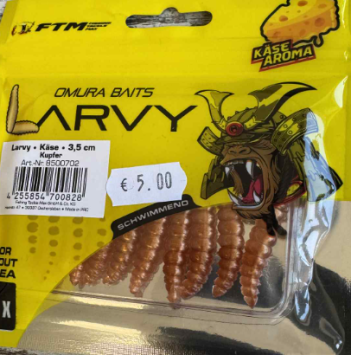 FTM Omura Baits Larvy Cheese Flavour 3.5CM Koper