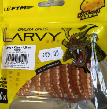 FTM Omura Baits Larvy Cheese Flavour 4.5CM Koper