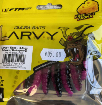 FTM Omura Baits Larvy Cheese Flavour 4.5CM Black/Dark Pink