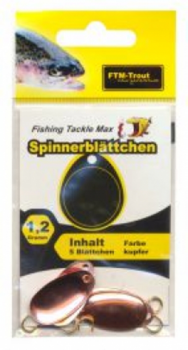 Spinnerblattchen 1.2 gr koper