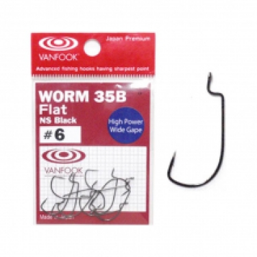 VANFOOK WORM 35B FLAT NS BLACK #6