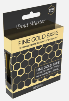 Trout Master Fine Gold x8PE 0.04MM 120M 3.80KG