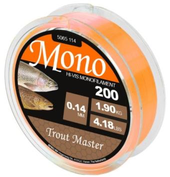 Trout master Mono 0.20mm 4.2KG 200M Orange 