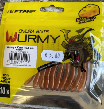 FTM Omura Baits Wurmy Cheese Flavour 6.5CM Koper