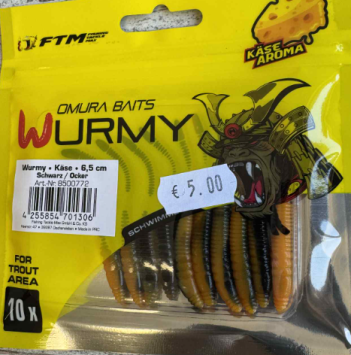 FTM Omura Baits Wurmy Cheese Flavour 6.5CM Black/Ocker